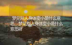 梦见看见别人身体