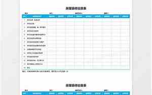 物业装修巡检表范本