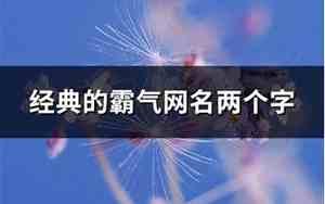 两个字霸气网名,繁体字