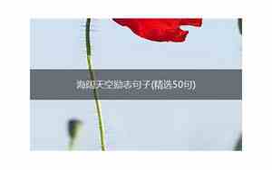 海阔天空句子唯美简短
